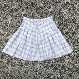 SHEIN size M pleated mini skirt light blue